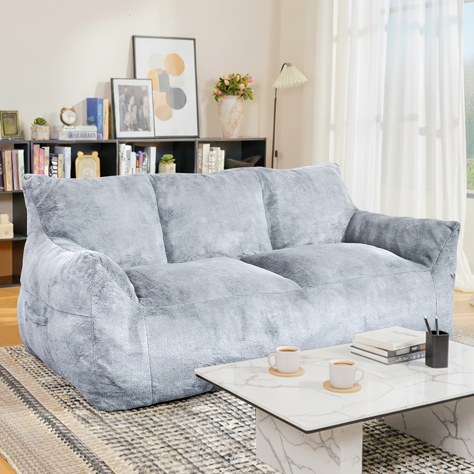 Sofa, Soft Filled Plush Fluffy Sofa, Comfortable Seat In Living Room Or Bedroom