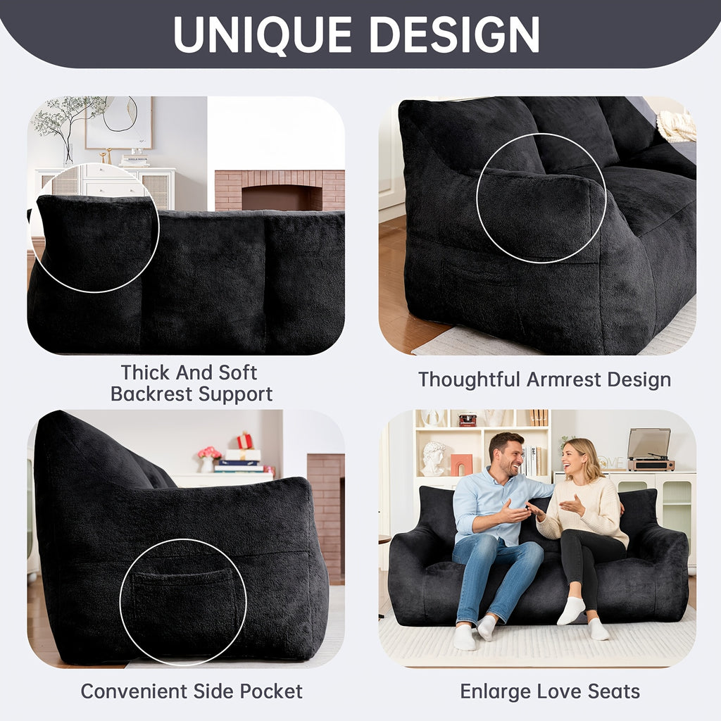 Sofa, Soft Filled Plush Fluffy Sofa, Comfortable Seat In Living Room Or Bedroom