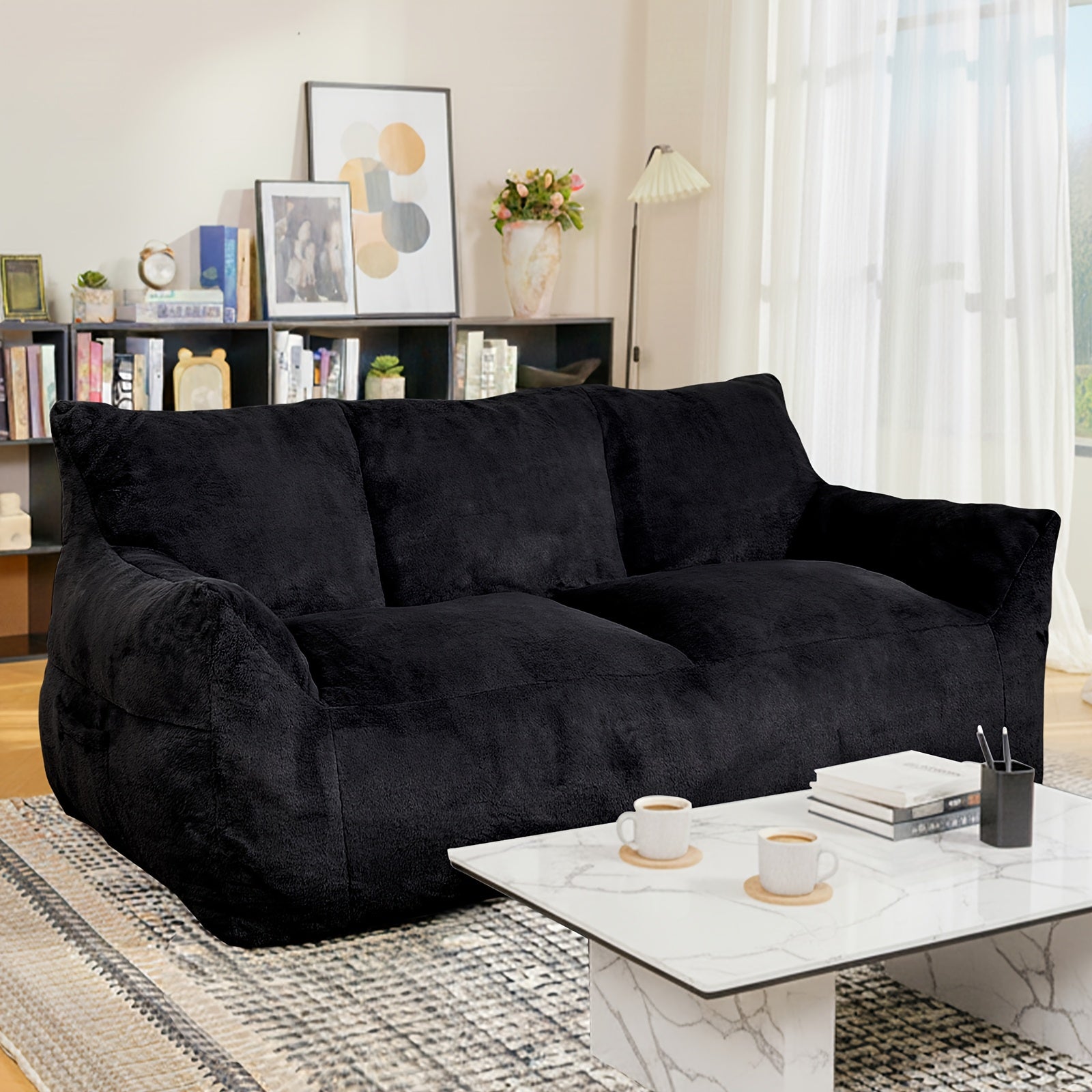 Sofa, Soft Filled Plush Fluffy Sofa, Comfortable Seat In Living Room Or Bedroom