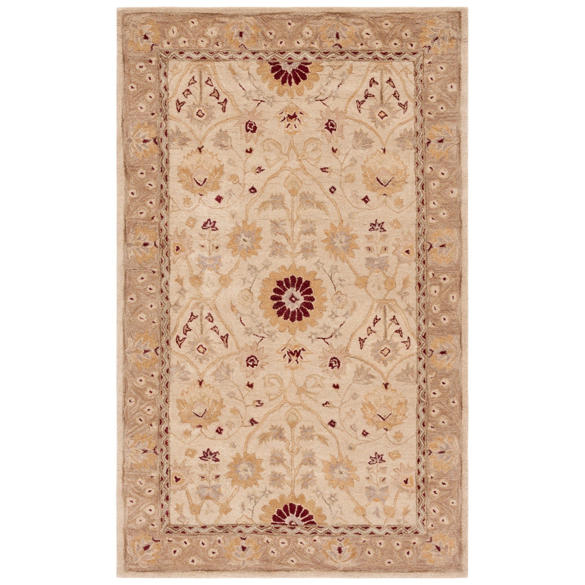 AUGUSTA HOME Anatolia Collection AN550 Indoor Hand Made Oriental Traditional Style Easy Care Area Rug For Home Decor Rug for Living Room, Bedroom, Dining Room, Home Office, Basement