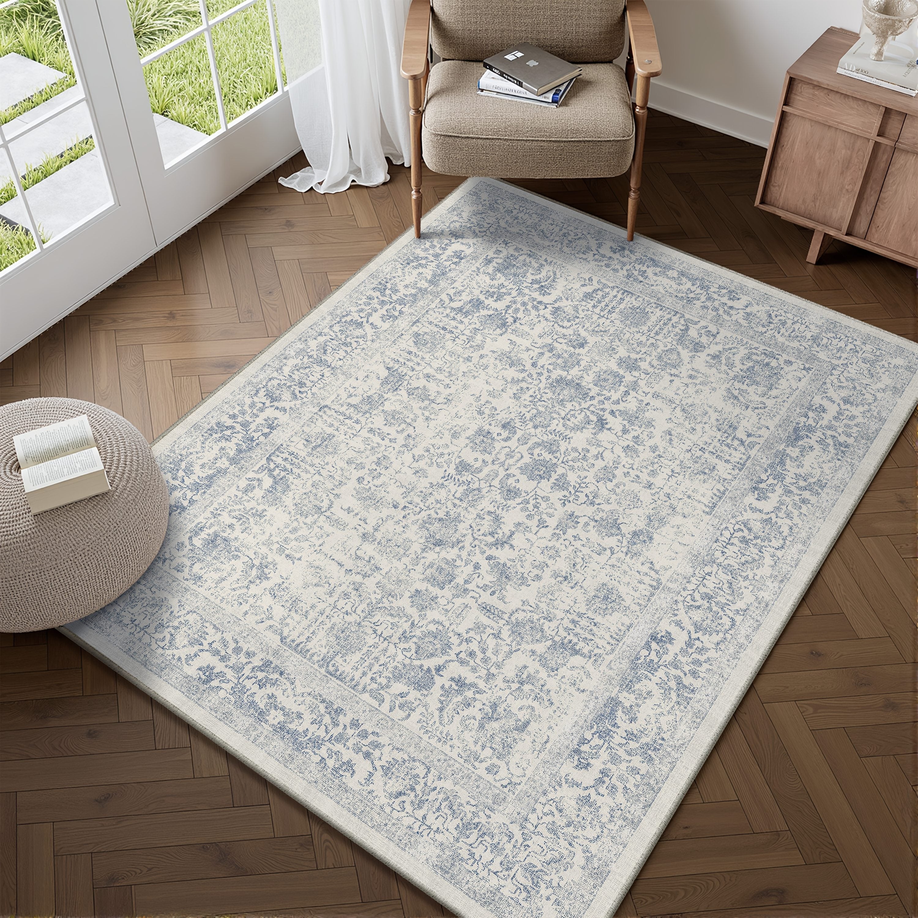 Insect-themed Indoor Carpet, Thickened Non-slip Imitation Artificial Wool, Available in Multiple Sizes for Bedroom, Living Room, and Hallway