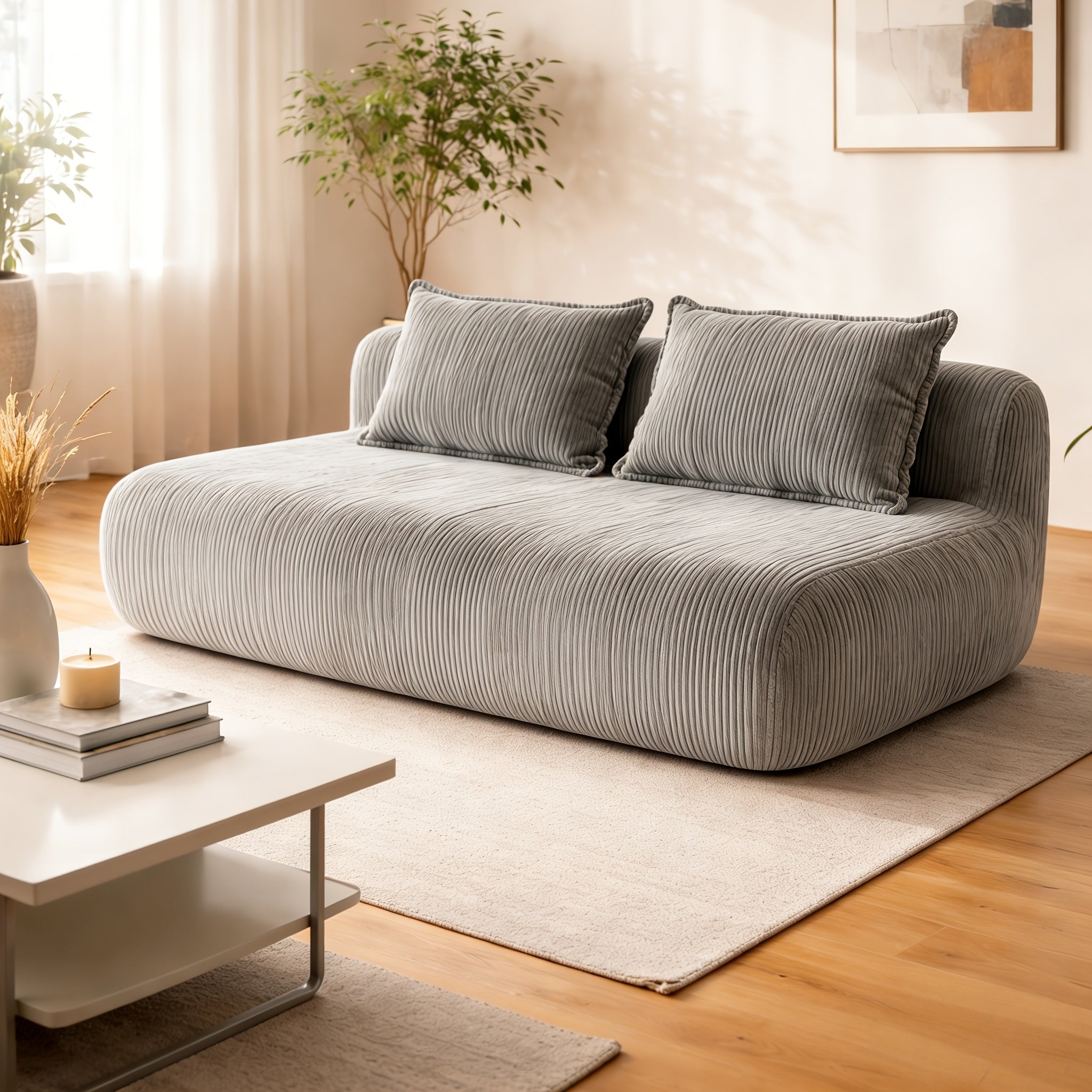 High-resilience Sponge Sofa Chair | Convertible to Sofa, Equipped with Washable Cover, Foldable Sofa Bed Mattress, Suitable for Living Room, Bedroom, Office, Apartment, Multi-functional Sofa, Guest Bed Solution, Sleeping Bed