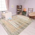 Bohemian Carpet, Suitable for Living Room, Machine-washable Bohemian Geometric Carpet with Anti-slip Back, Soft Indoor Moroccan Floor Covering, Suitable for Bedroom, Dining Room, Home, Office, Furniture Decoration