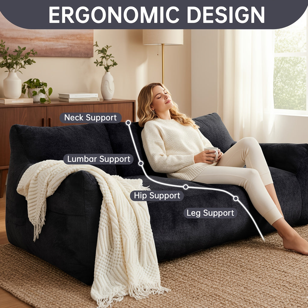 Sofa, Soft Filled Plush Fluffy Sofa, Comfortable Seat In Living Room Or Bedroom
